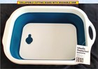 COLLAPSIBLE SINK/CUTTING BOARD WITH DRAIN HOLE