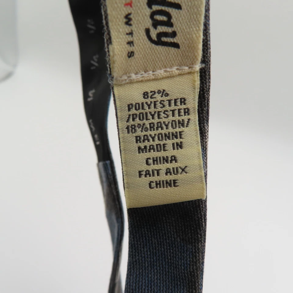 Галстук-бабочка вторник синий серый черный камуфляж ширина 2,75 дюйма самостоятельный галстук полиэстер - Изображение 4 из 4