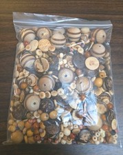 Vintage Assorted Natural Wood Beads