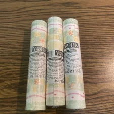 3 York BS7761B Pastel Dot Wallpaper Border Blue Green Yellow Kids Room Prepasted