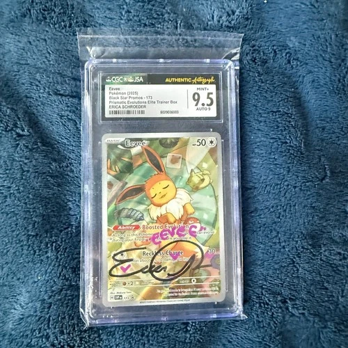 ERICA SCHROEDER AUTO - Pikachu Prismatic Evolutions Black Star - CGC 9.5 Authent