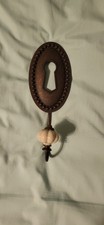 Vintage Style Metal Wall Hook With Ceremic Kn...