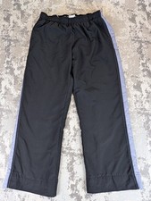 Reebok Activewear Pants Women's Black Violet Lined Joggers Size L Polyester GUC