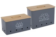 Xbopetda Potato Onion Storage Box, Food Container Sets, Storage Canisters for...