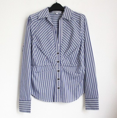 NEW VERONICA BEARD Joelle Striped Cotton Shirt, Size 6,  Sale!
