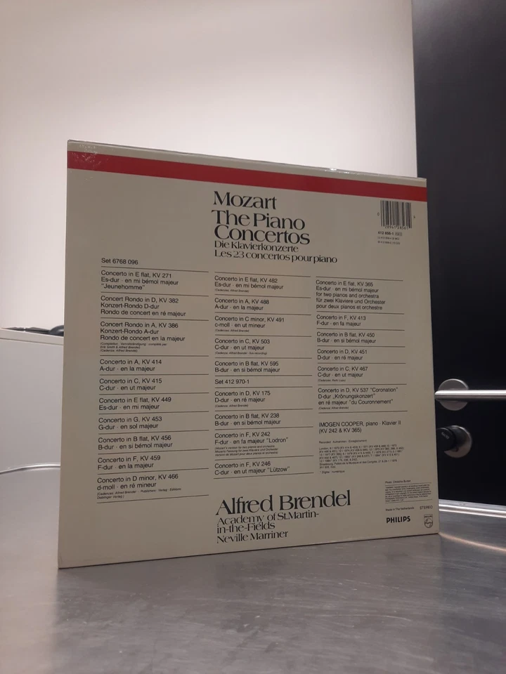 Archive Copy MINT 13 LP Alfred Brendel Neville Marriner Piano Concertos Philips - Bild 2 von 4