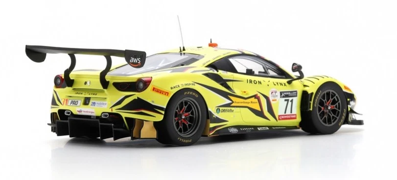 LOOK SMART, FERRARI 488 GT3 #71 Iron Lynx 3ème 24H Spa 2022 A.FUOCO / D.SERRA... - Photo 4/4