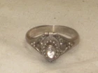 vintage 925 sterling silver ring hinged miniature locket poison pill container