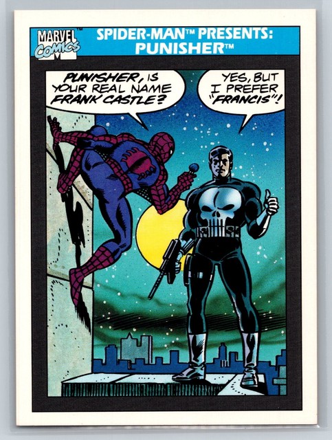 1990 Marvel Trading Card Spider-Man & The Punisher #155