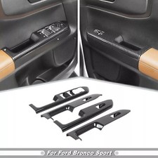 For Ford Bronco Sport 21-22 Accessories Carbon Car Window Lift Switch Cover Trim