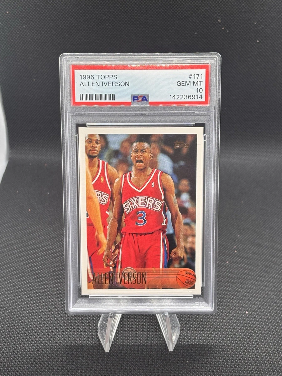 Allen Iverson Basketball Grade 10 Rookie Sports Trading Cards