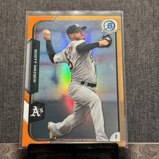 2015 Bowman Chrome Orange Refractor 09/25 Scott Kazmir #94 Athletics