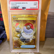 Pokemon 2023 SV Scarlet & Violet 151 Switch 206/165 Hyper Rare Holo PSA