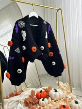 Puff Sleeve Cardigan In Women's Sweaters for sale | eBay