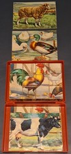  Hermann Eichorn Farm Animal Wooden Cube Puzz...