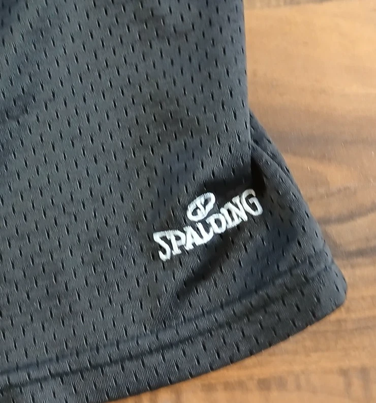 Lote de 4 pantalones cortos de baloncesto de malla Spalding para hombre talla XL negros Foto 4 de 4