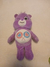 Basic Fun Care Bear Purple Plush Winking Share Bear 10" Stuffed Animal 2021