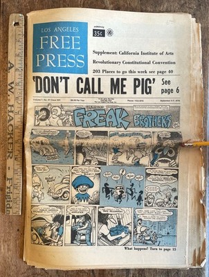 September 11, 1970 Los Angeles Free Press DON'T CALL ME PIG  underground paper