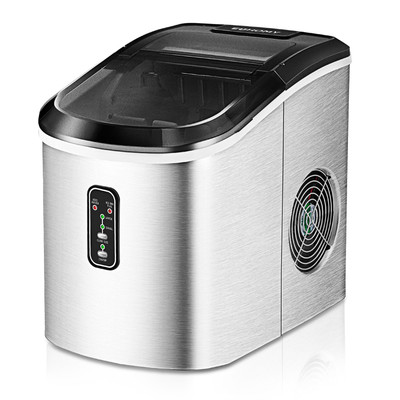 EUHOMY Ice Maker Countertop Machine - 26 lbs in 24 Hours, 9 Cubes Ready in 8 ...