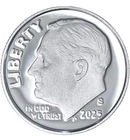 2025 S Roosevelt Dime Gem DCam Proof 99.9% Silver Only Just Over 200,000 Minted!