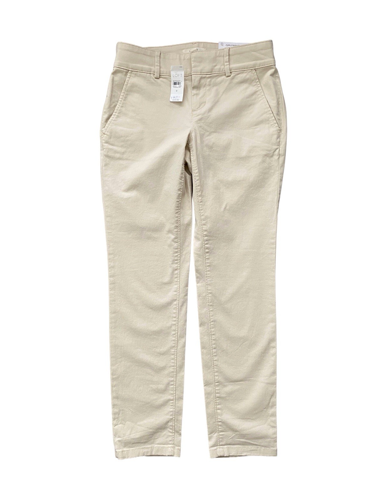 Loft Girlfriend Chino Pants Casual Stretch Work Trouser Size 0