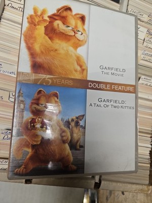 Garfield The Movie & A Tail of Two Kitties DVD 75 Years Double Feature, Sealed