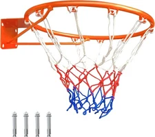 18" Basketball Rim Replacement Solid Outdoor Heavy Duty Hanging Outdoor