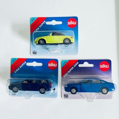 Siku Lot of 3 Volkswagens: Siku Nos. 1033 TT Roadster, 1053 A4 Avant, 1092 A 6