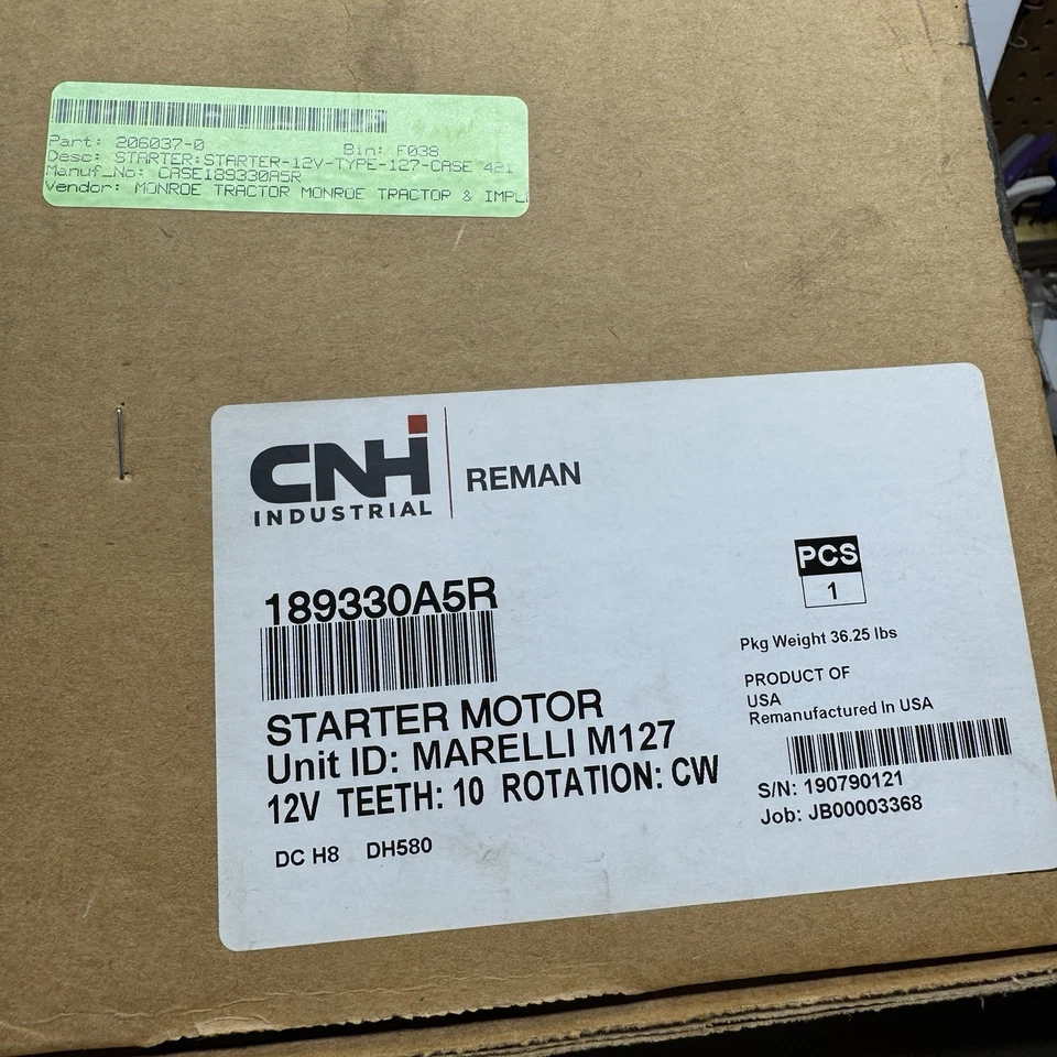Case Construction Starter remanufaturado 189330A5R **VENDA** Frete Grátis - Imagem 2 de 2