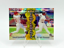 1999 Topps Finest Complements Dual Refractor w/Peel Mark McGwire/Frank Thomas