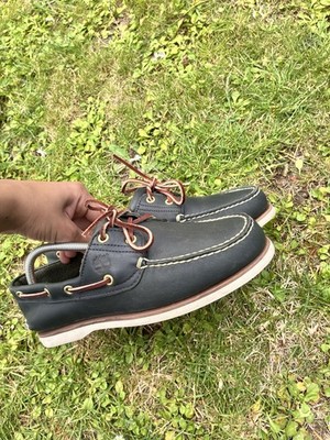 Timberlands Klassicher Boots Schuh Dunkel Blau Elegant Gr 41-42