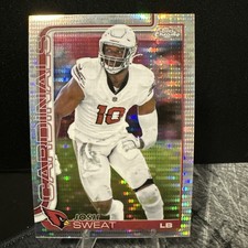 2025 Topps Chrome Football Josh Sweat Pulsar Refractor