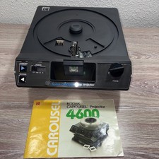 Kodak Carousel 4600 Slide Projector with Remote Vintage For Parts/Repair