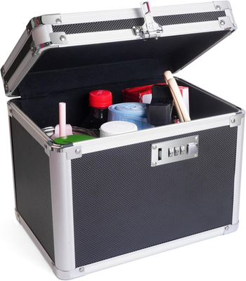 #ad lock box with code Large Lock Box for Storing Medications amp; Valuables with Code $53.79