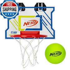Franklin Sports Nerfoop Elite Basketball Hoop Set - Over The Door Mini Hoop Set