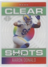 2021 Panini Illusions Clear Shots Emerald Aaron Donald #CS-4 e9p