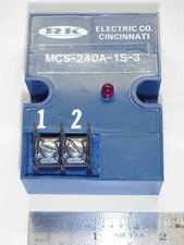RK ELECTRONICS MCS-240-1S-3 ON-DELAY RELAY- 3 SEC.- NEW