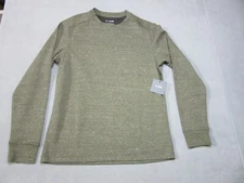 01. Algo Shirt Mens Large Green Performance Quick Dry Long Sleeve w Tags 