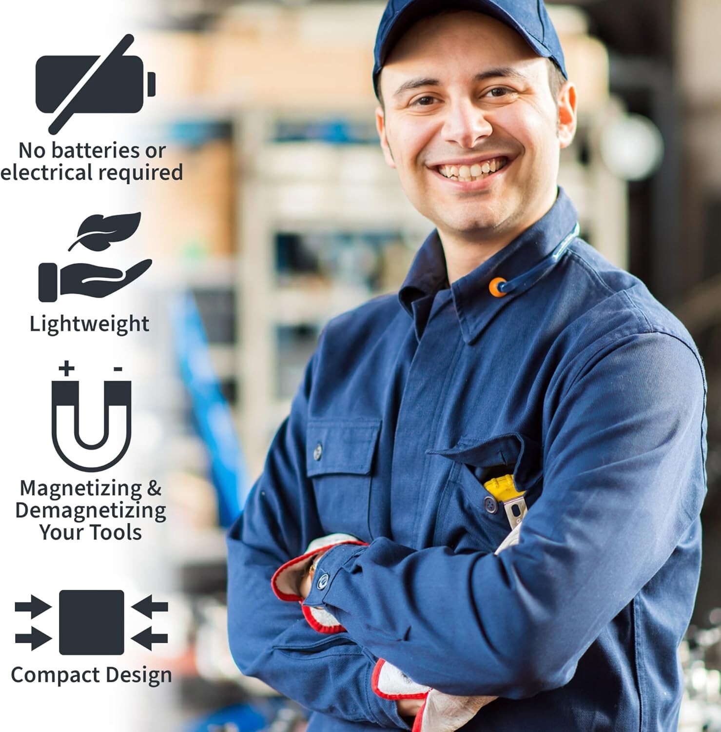 Demagnetizer and Magnetizer - 3 Pack - Red, Black, and Blue