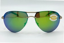 Costa Del Mar Helo Sunglass Matte Champagne Deep Blue/Turquoise/Green Mirr 580P