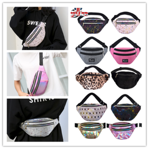 Women Laser Waist Bag Fanny Pack Belt Bag Travel Sport Hip Bum Bag Small Purse 