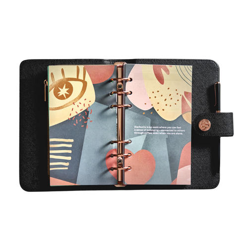 STARBUCKS 2023 BLACK PLANNER WITH ORGANIZER - Picture 3 of 3