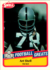 1989 Swell Football Art Shell #37 Oakland Raiders Vintage NFL Card