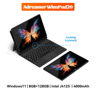 10 Inch Windows Tablet with Keyboard 8GB 128GB 4000Mah 2 in 1 PC Cheap Tablet Wi