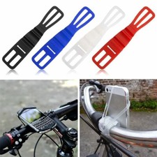 US Fast/Free Shipping - Bike Handlebar Silicone Phone Mount Elastic Strap Holder