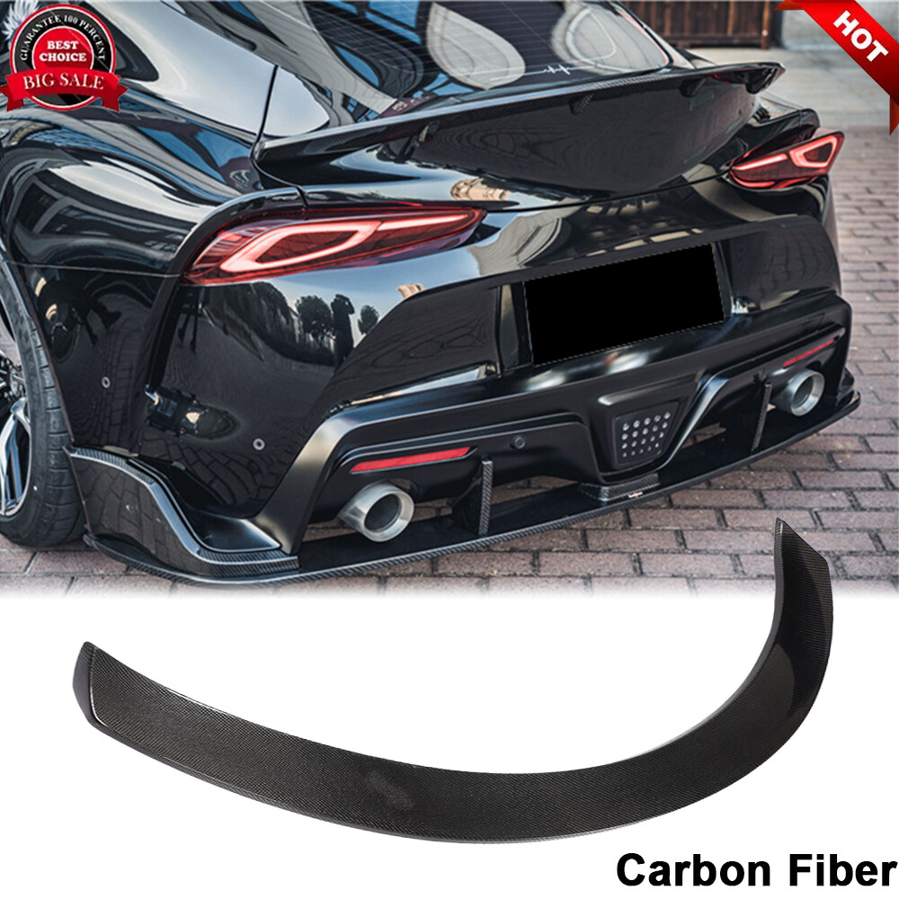 For Toyota Supra A90 A91 2019-2023 REAL CARBON FIBER Rear Trunk Spoiler Wing Lip