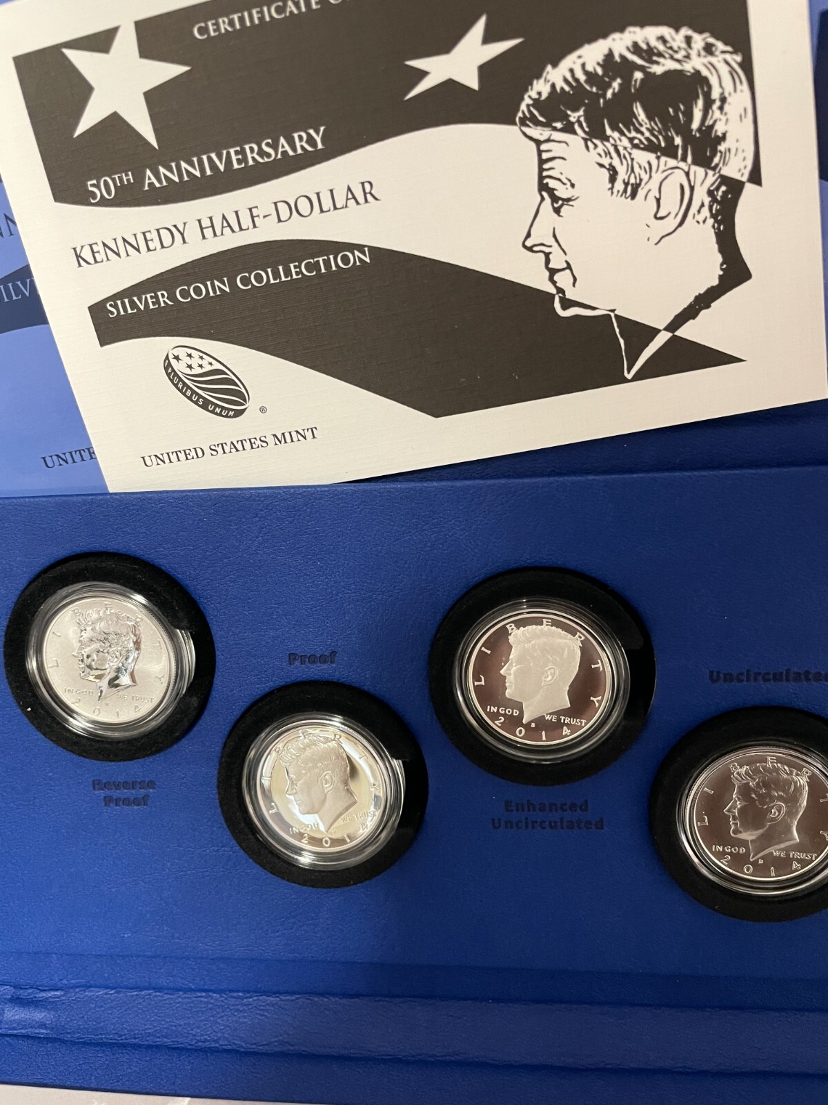 2014-P 50th 24kt.anniversary Kennedy Half Dollar - Foto 5