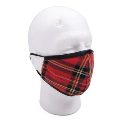 Waschbare wiederverwendbare 100 % Tartan Erwachsene Gesichtsmaske Gunn Isle of Skye Lindsay 