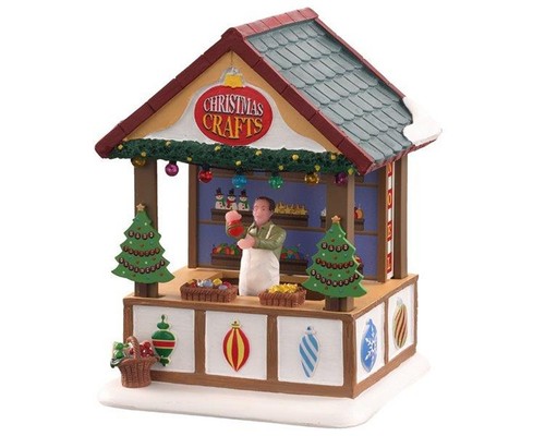 Lemax Weihnachtsmarktstände Winterdorf Weihnachtsfiguren div.Modelle LED - Picture 6 of 19