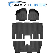 SMARTLINER Custom Fit Floor Mats 3 Row Liner Set OEM 2017-2025 Chrysler Pacifica